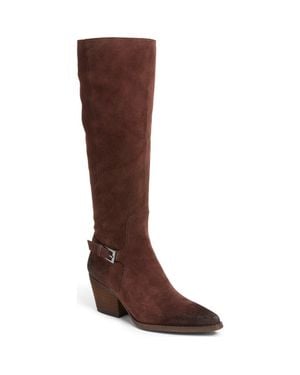 Sam Edelman Wren Buckle Knee High Boot - Brown