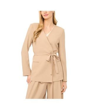Halogen® Wrap Blazer - Natural