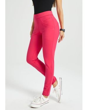 Betabrand Journey Dpyp Dress Pant Yoga Pant - Pink