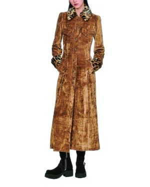 Anna Sui Velour Coat - Brown