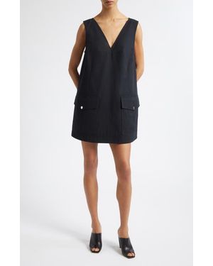 10 Crosby Derek Lam Xander Utility Shift Dress - Black