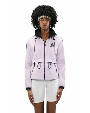 Alpenhaus Enneth Hooded Windbreaker With Adjustable Waist - White