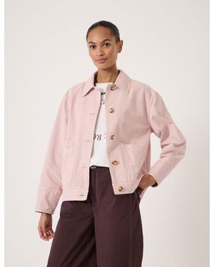 Hush Avril Cotton Utility Barn Jacket - Pink