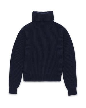 Fortela Cashmere Turtleneck Sweater - Blue