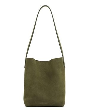 Mansur Gavriel Small Everyday Cabas Nubuck Leather Tote - Green