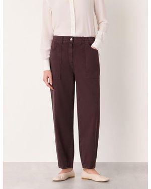 Whistles Tessa Casual Trouser - Purple