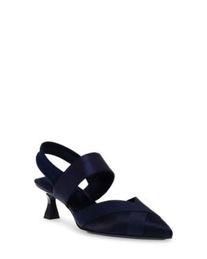 Anne Klein Ireland Kitten Heel Pointed Toe Pump - Blue