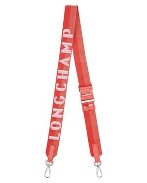 Longchamp Shadow Adjustable Canvas Shoulder Strap - Red