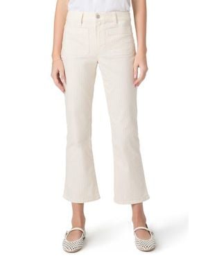 PAIGE Mason Crop Bootcut Jeans - Natural