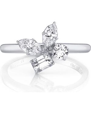 Michael M Montage Cluster Ring - White