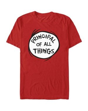Dr. Seuss Principal Of All Things T-Shirt - Red