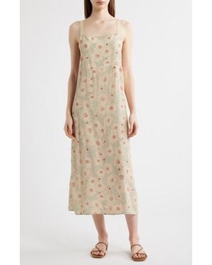 The Great The Sunroom Sleeveless Slipdress - Natural