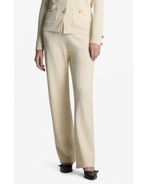 St. John Santiago Straight Leg Pants - Natural