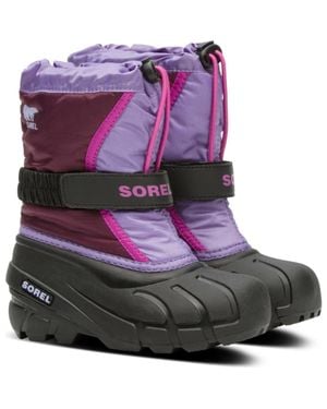 Sorel Kids' Flurry Waterproof Snow Boot - Purple