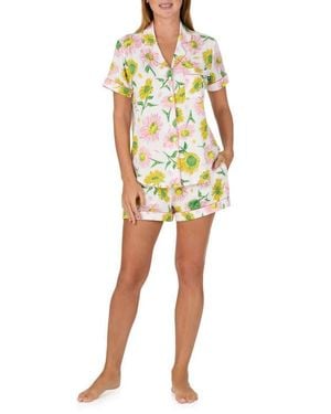 Kate Spade Print Short Pajamas - Yellow