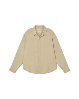 VIR VITA Cecile Oversized Linen Shirt - Natural