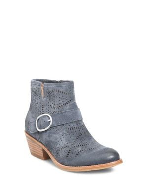 Söfft Adriana Block Heel Bootie - Blue