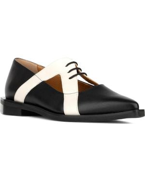 Embassy London USA Harlowe Pointed Toe Flat - Black