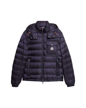 Moncler Verith Hooded Down Jacket - Blue