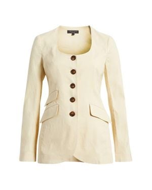 Rag & Bone Roslyn Linen Blend Blazer - Natural