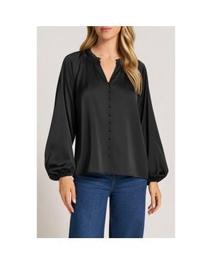 Matty M Lottie Long Sleeve Top - Black