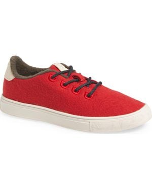 YY Nation Cirro Wool Blend Water Resistant Low Top Sneaker - Red