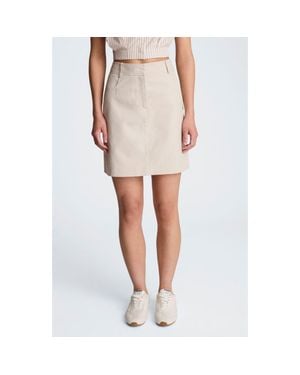 Kenneth Cole Cotton Miniskirt - White