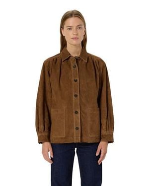 Gerard Darel Nomelie Suede Jacket - Brown