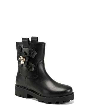KARL LAGERFELD Medina Lug Sole Bootie - Black
