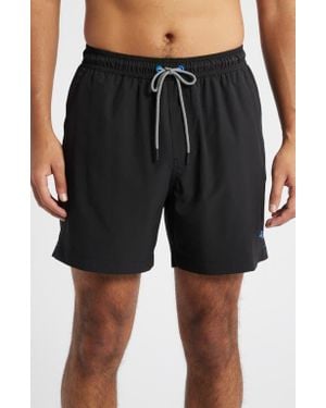 Tommy Bahama Naples Valley 6-Inch Swim Trunks - Black
