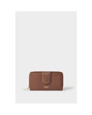 Osprey The Core Medium Leather Popper Matinee Purse - Brown