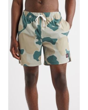 Dark Seas Warwick Stretch Drawstring Shorts - Green