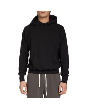 Les Tien French Terry Classic Raglan Hoodie - Black