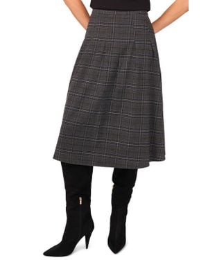 Halogen® Pleated Midi Skirt - Black