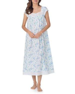 Eileen West Cotton Ballet Nightgown - Blue