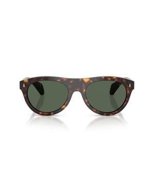 Moncler 53Mm Splash Oval Sunglasses - Green