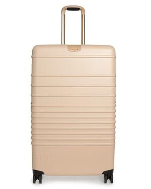 BEIS The Large Check-In Roller Suitcase - Natural