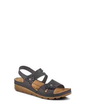 Flexus by Spring Step Poncia Slingback Wedge Sandal - White
