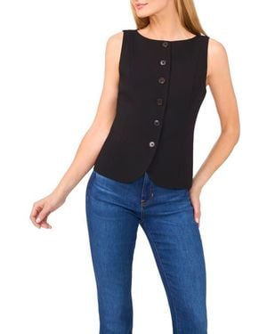 Cece Boat Neck Waistcoat - Blue