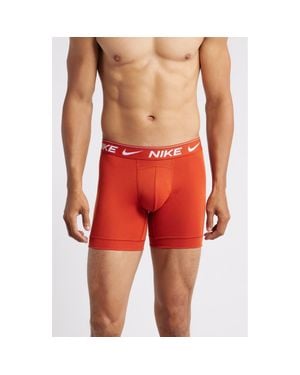 Nike Dri-Fit Ultra Comfort 3-Pack Boxer Briefs - Orange