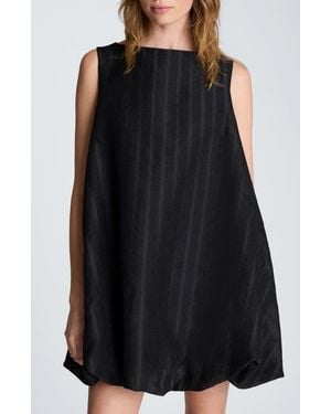 Kenneth Cole Bubble Hem Swing Minidress - Black