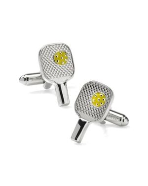 Cufflinks Inc. Pickleball Rackets Cufflinks - Metallic