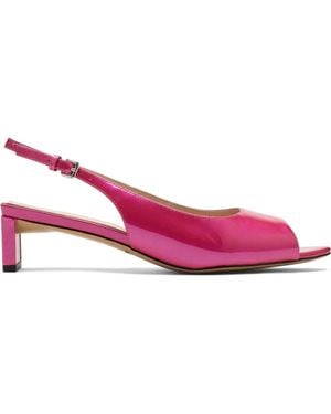 MARC NOLAN Carmen Slingback Peep Toe Heels - Pink