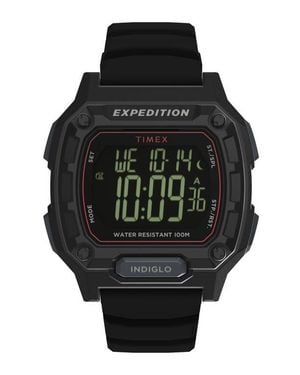 Timex Expedition Ridge Silicone Strap Digital Watch, 43Mm - Black