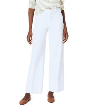 Spanx Wide Leg Crop Stretch Twill Pants - White