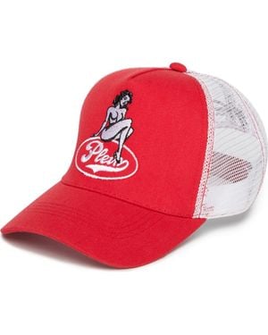 Philipp Plein Mesh Baseball Cap Pin-Up - Red