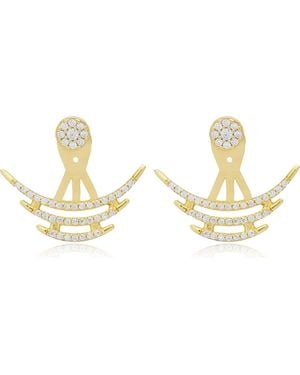 Mazin Jewels Shang Ear Jackets - Metallic