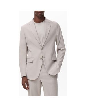 Mango Zurich Slim Fit Thermolite Suit Jacket - Gray