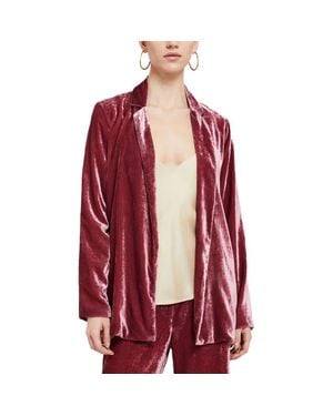 Ottod'Ame Velvet Blazer - Red