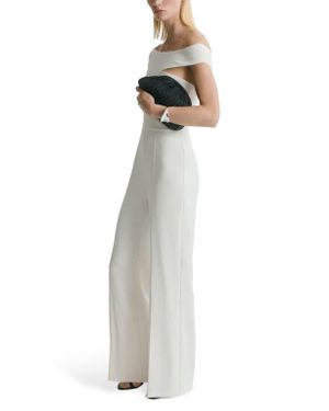 Designer White One Shoulder Jumpsuits for Women - Up to 60